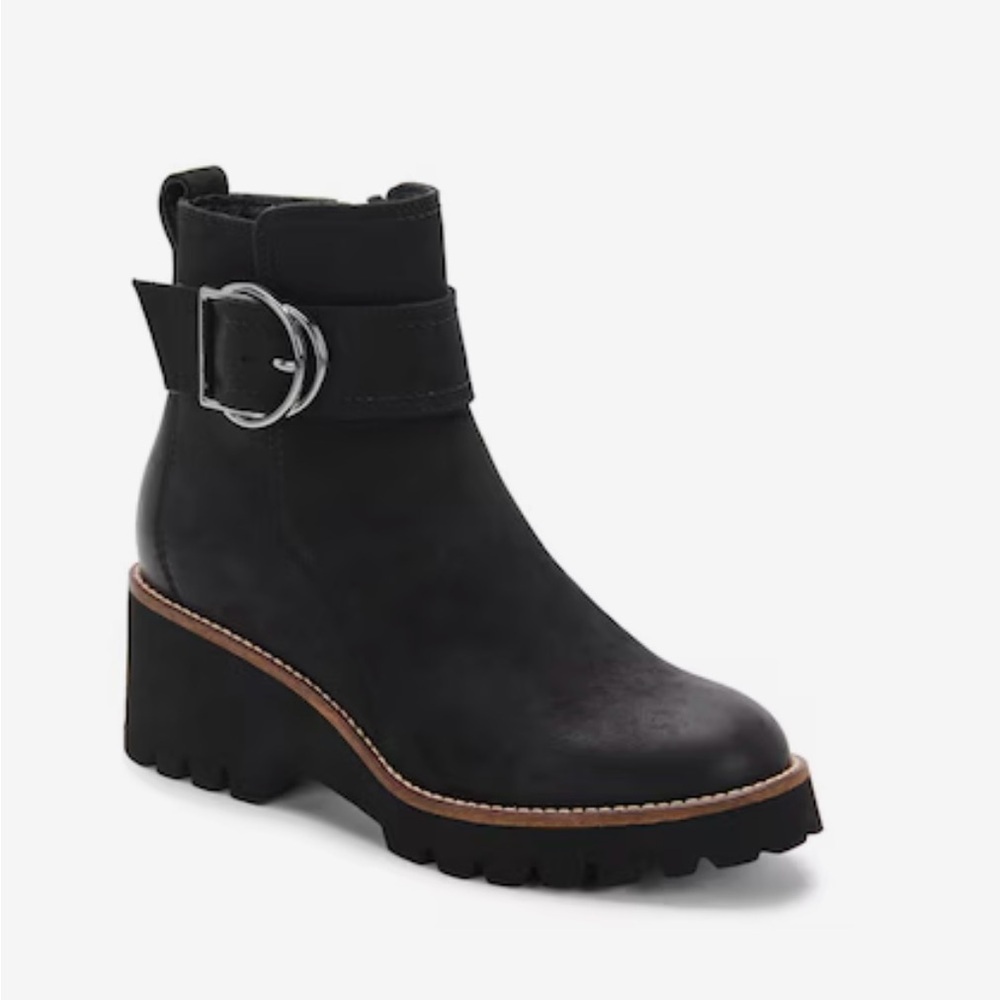 Blondo USA Dagger Waterproof Bootie in Black Suede Size 6 New